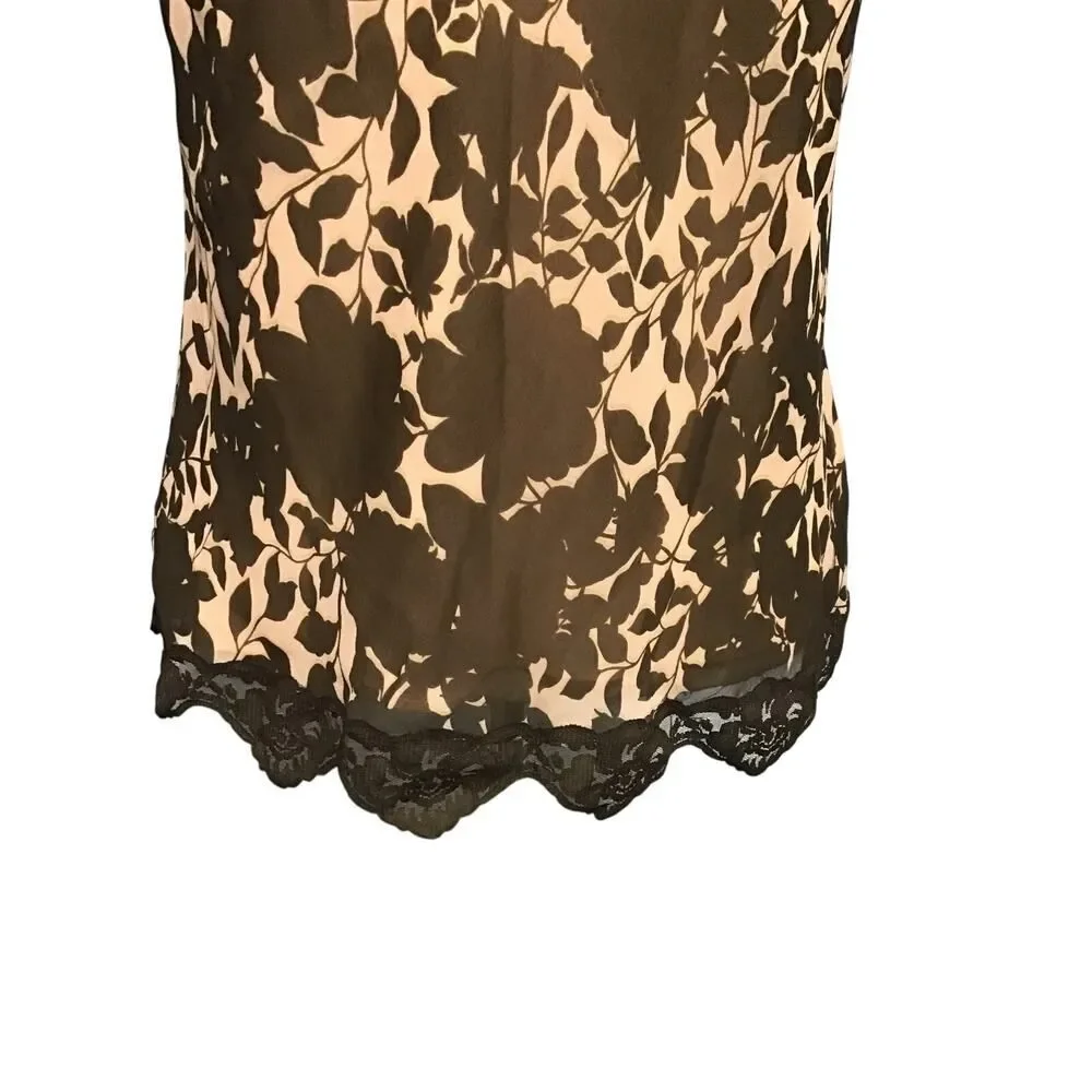 Ann Taylor Silk Floral Lace Sleeveless Camisole Size 6 - Picture 3 of 8